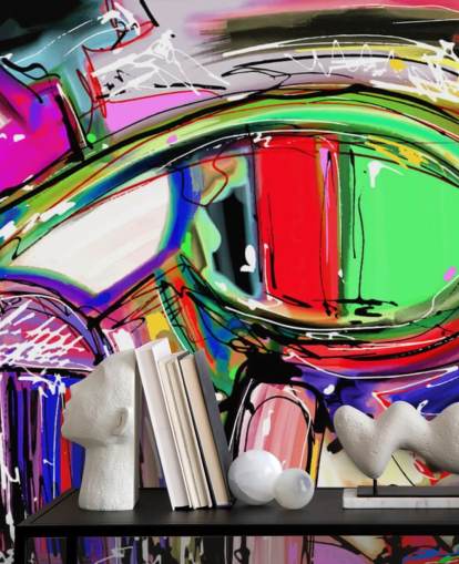 Abstract Colourful Graffiti Wallpaper