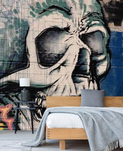 Skull Face Graffiti Wallpaper Skull Face Graffiti Wallpaper