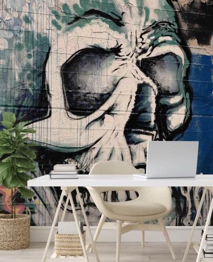 Papel pintado Graffiti Calavera