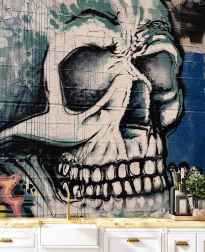 Skull Face Graffiti Wallpaper Skull Face Graffiti Wallpaper