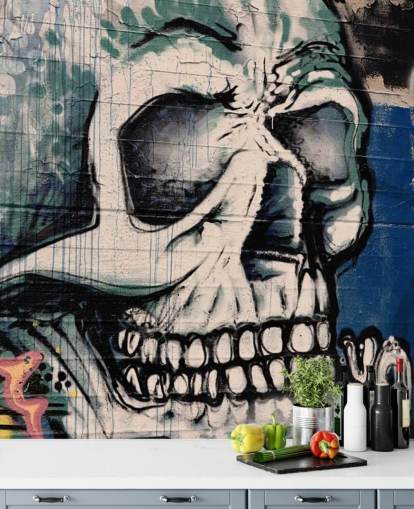 Skull Face Graffiti Wallpaper Skull Face Graffiti Wallpaper