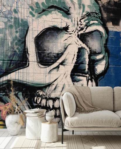 Skull Face Graffiti Wallpaper Skull Face Graffiti Wallpaper