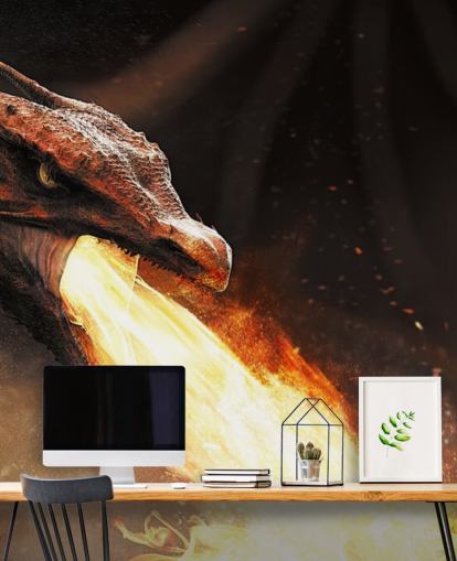 Papier peint Dragon Breathing Fire