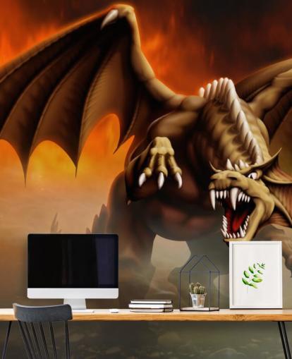 Kinderfreundliche Drache Wallpaper