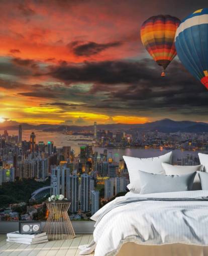 Hot Air Balloon over Hong Kong Hot Air Balloon over Hong Kong Wallpaper Hot Air Balloon over Hong Kong Hot Air Balloon over Hong Kong Wallpaper