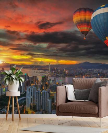 Hot Air Balloon over Hong Kong Hot Air Balloon over Hong Kong Wallpaper Hot Air Balloon over Hong Kong Hot Air Balloon over Hong Kong Wallpaper