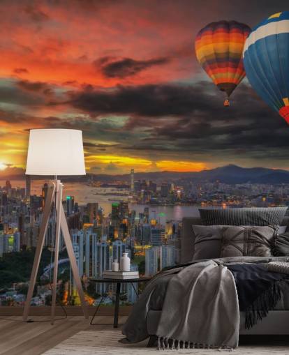 Hot Air Balloon over Hong Kong Hot Air Balloon over Hong Kong Wallpaper Hot Air Balloon over Hong Kong Hot Air Balloon over Hong Kong Wallpaper