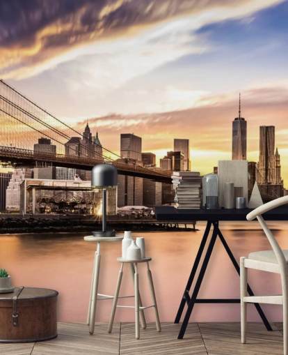 new york at sunset wallpaper
