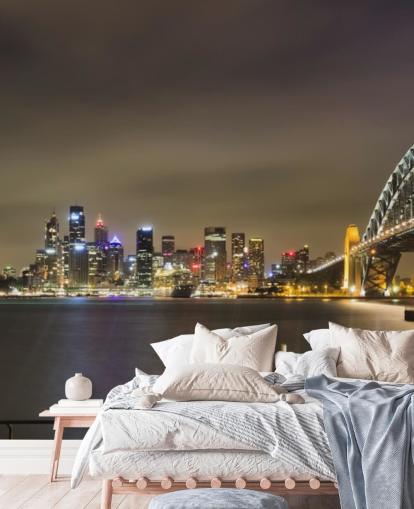 at night sydney bridge wallpaper