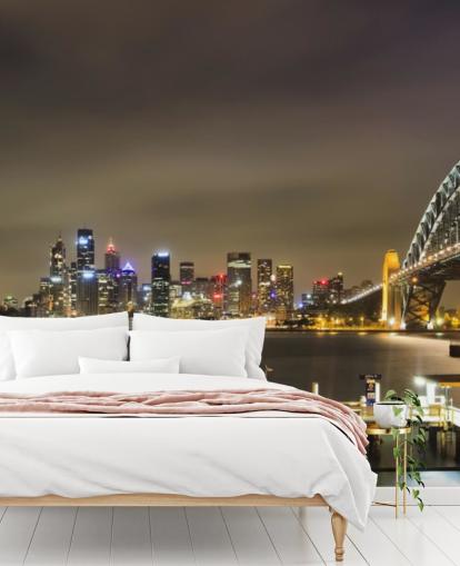 at night sydney bridge wallpaper