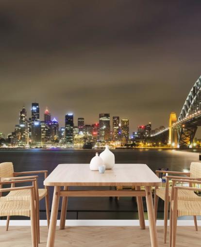 at night sydney bridge wallpaper