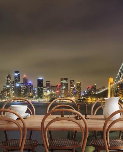 fondo de pantalla de at night sydney bridge