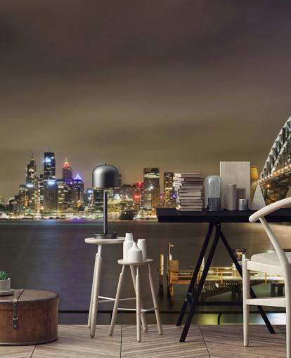 fondo de pantalla de at night sydney bridge