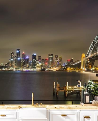 at night sydney bridge wallpaper