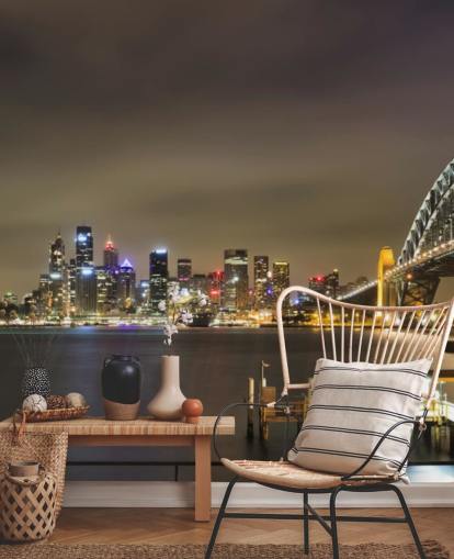 di notte sydney bridge carta da parati di notte sydney bridge carta da parati