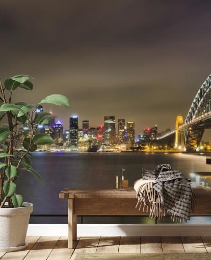 at night sydney bridge wallpaper