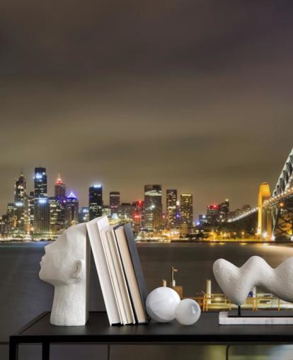 fondo de pantalla de at night sydney bridge