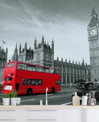 Londoner Bus-Tapete
