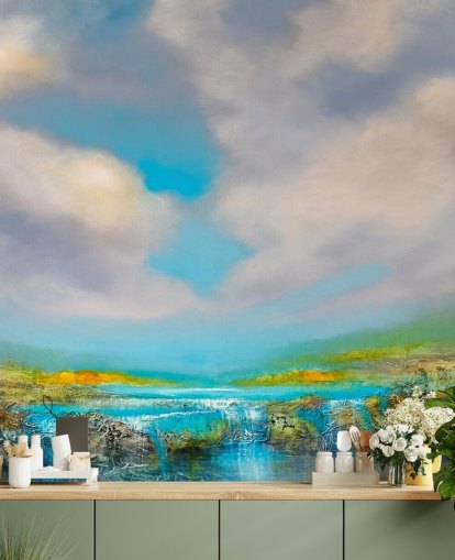 pittura astratta di una carta da parati cascata pittura astratta di una carta da parati cascata