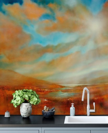 orange hills and orange clouds wallpaper orange hills and orange clouds wallpaper