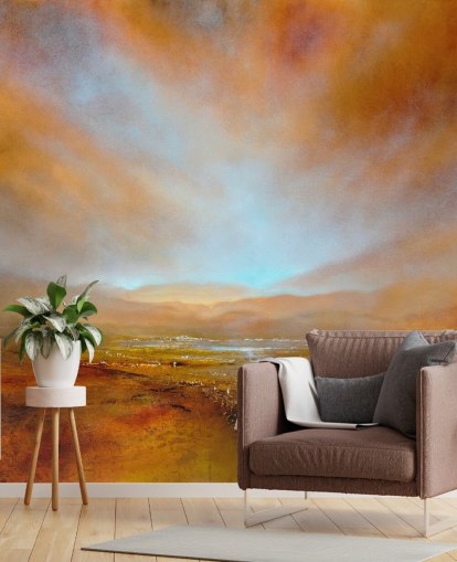 pintura de un paisaje naranja abstracto en otoño fondo de pantalla pintura de un paisaje naranja abstracto en otoño fondo de pantalla