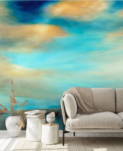 pintura de un amplio fondo de pantalla azul y por qué cielo sobre un río pintura de un amplio fondo de pantalla azul y por qué cielo sobre un río