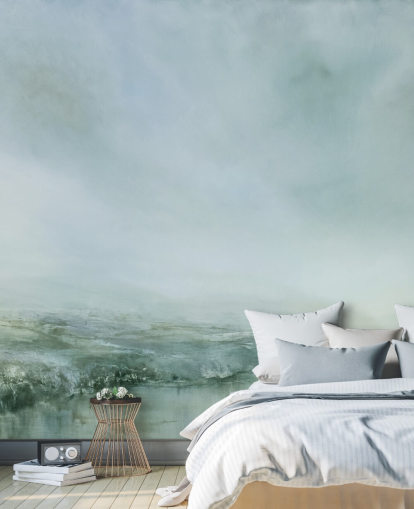 peinture abstraite d'un fond d'écran brumeux de bruyère