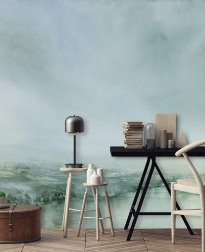 peinture abstraite d'un fond d'écran brumeux de bruyère