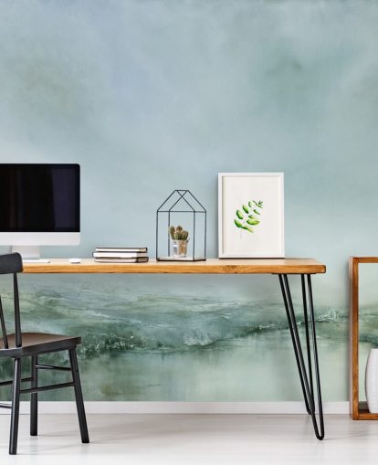 peinture abstraite d'un fond d'écran brumeux de bruyère