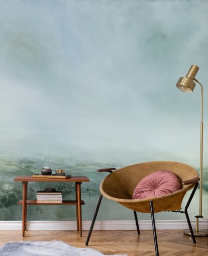 abstract painting of a misty heathland wallpaper abstract painting of a misty heathland wallpaper