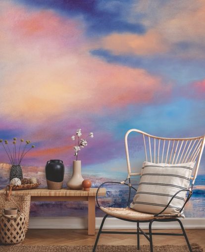 pintura abstracta de un fondo de pantalla de cielo rosa y azul pintura abstracta de un fondo de pantalla de cielo rosa y azul