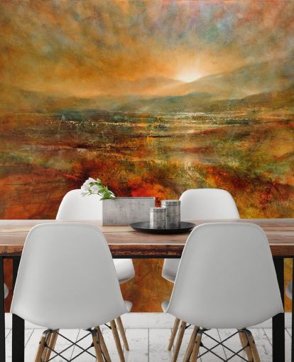 maalaus oranssi ja punainen maisema tapetti maalaus oranssi ja punainen maisema tapetti