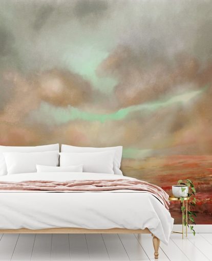 Extensión roja Papel pintado de cielo