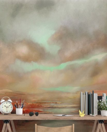 Rød Expanse Sky Baggrund