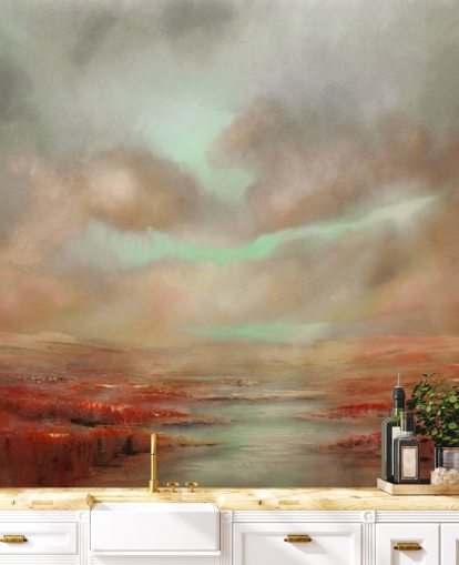 Red Expanse Sky behang