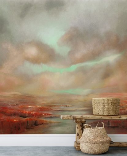 Red Expanse Sky behang