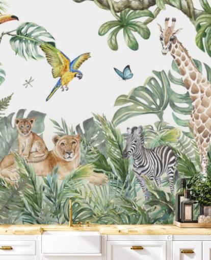 papel pintado de animales en la jungla papel pintado de animales en la jungla