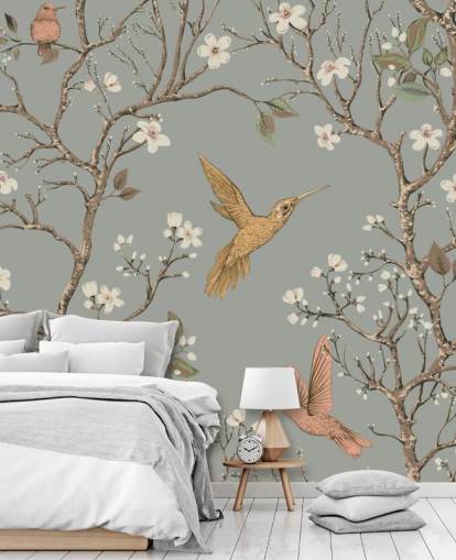 hummingbirds around cherry blossom wallpaper hummingbirds around cherry blossom wallpaper