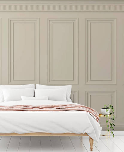 beige coloured panel wallpaper