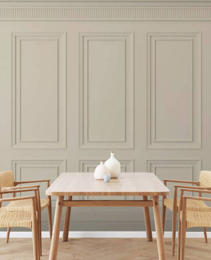 beige coloured panel wallpaper