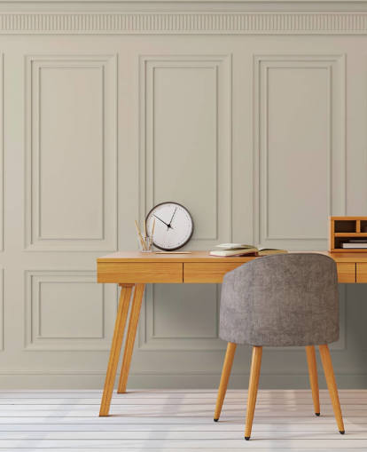 beige coloured panel wallpaper