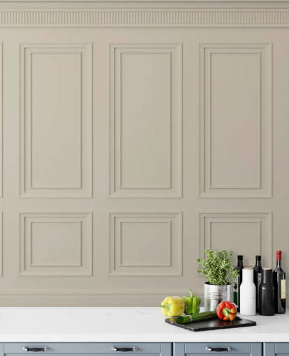 beige coloured panel wallpaper