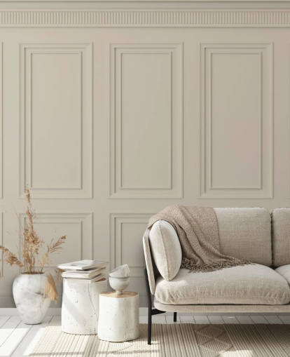 beige värillinen paneeli tapetti