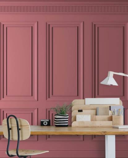 papier peint panneau rose avec ombre