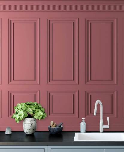 rosa Paneltapete mit Schatten