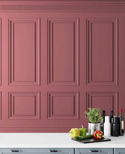 carta da parati a pannelli rosa con ombra