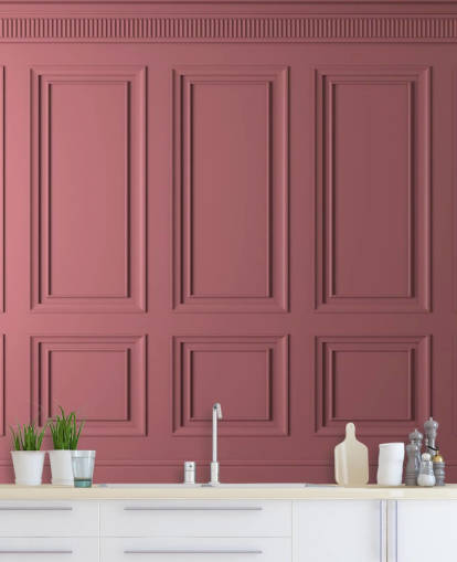 pink panel wallpaper with shadow