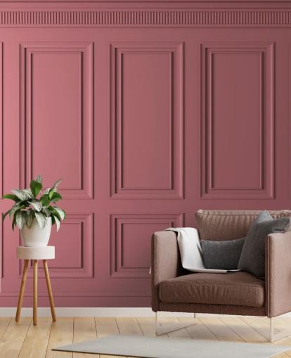 pink panel wallpaper with shadow