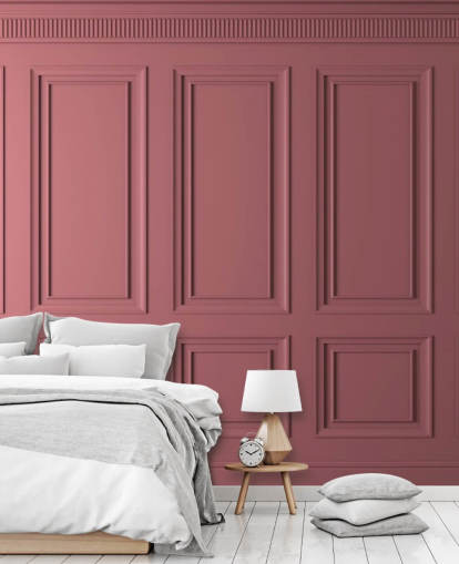 papel pintado panel rosa con sombra