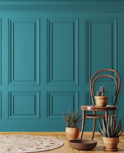 retângulo verde-azulado e papel de parede de painel quadrado retângulo verde-azulado e papel de parede de painel quadrado